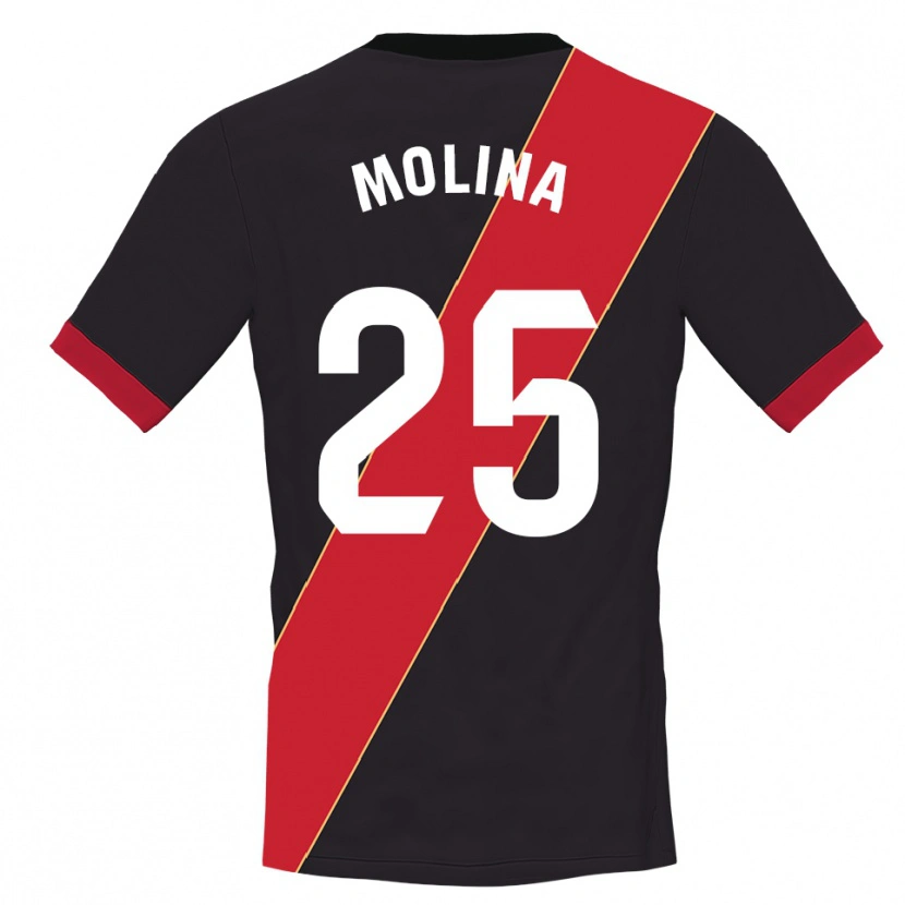 Danxen Heren Adrián Molina #25 Zwart Rood Keepersshirt 2025/26 T-Shirt België