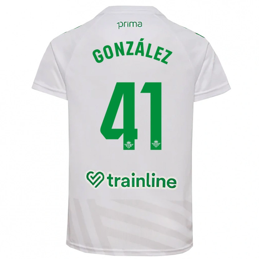 Danxen Heren Manu González #41 Wit Groen Keepersshirt 2025/26 T-Shirt België