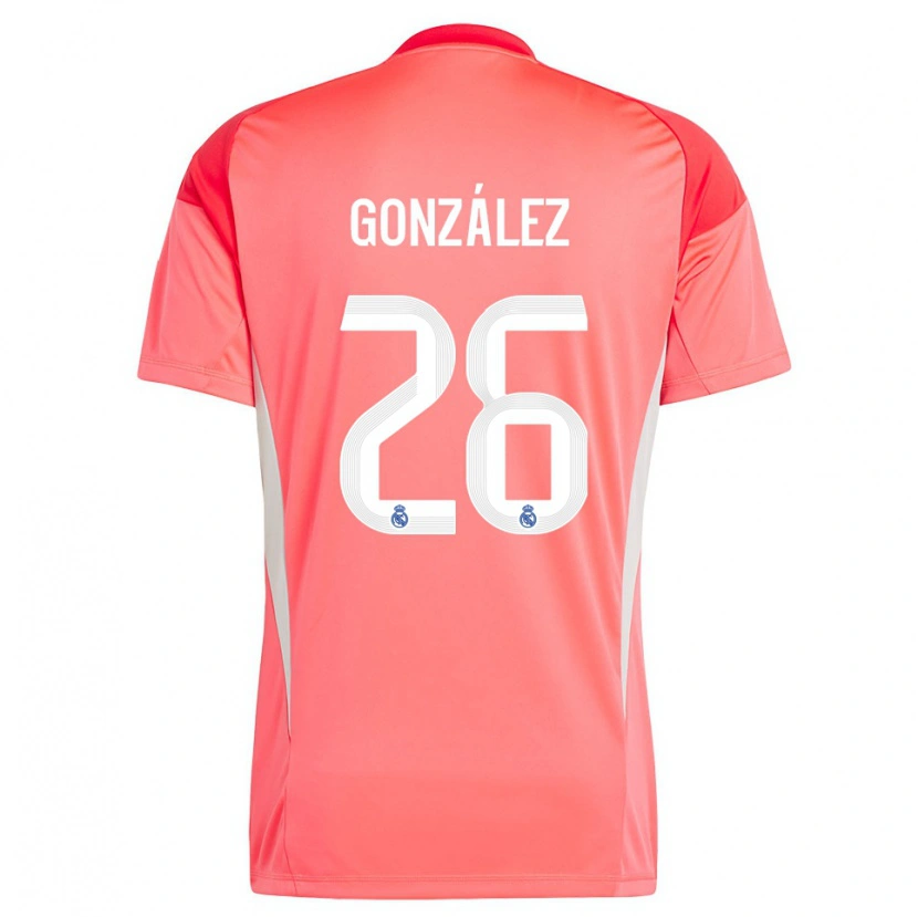 Danxen Heren Fran González #26 Oranjerood Wit Keepersshirt 2025/26 T-Shirt België