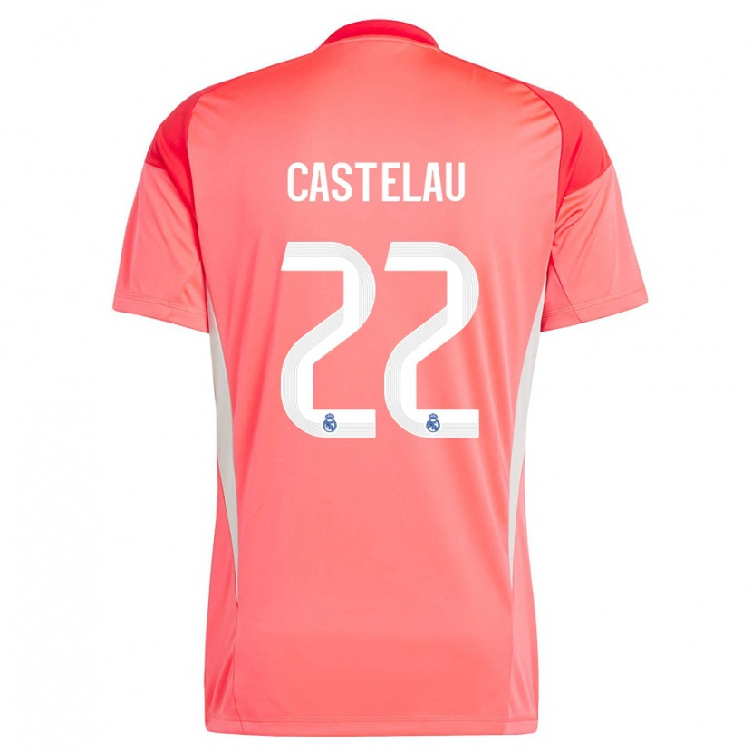 Danxen Heren Alber Castelau #22 Oranjerood Wit Keepersshirt 2025/26 T-Shirt België