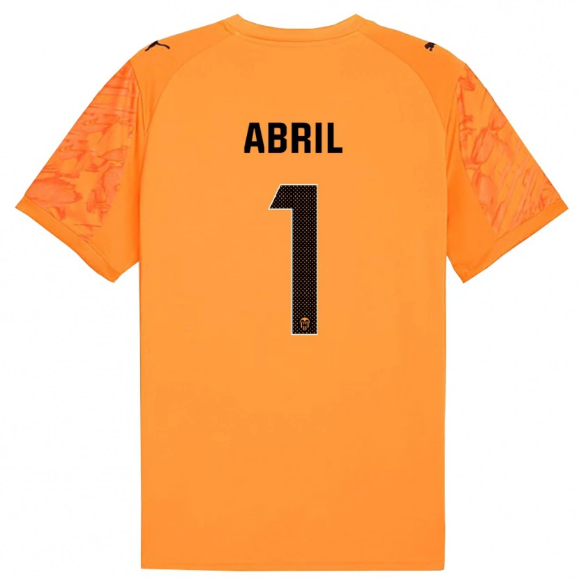 Danxen Heren Vicent Abril #1 Oranje Zwart Keepersshirt 2025/26 T-Shirt België