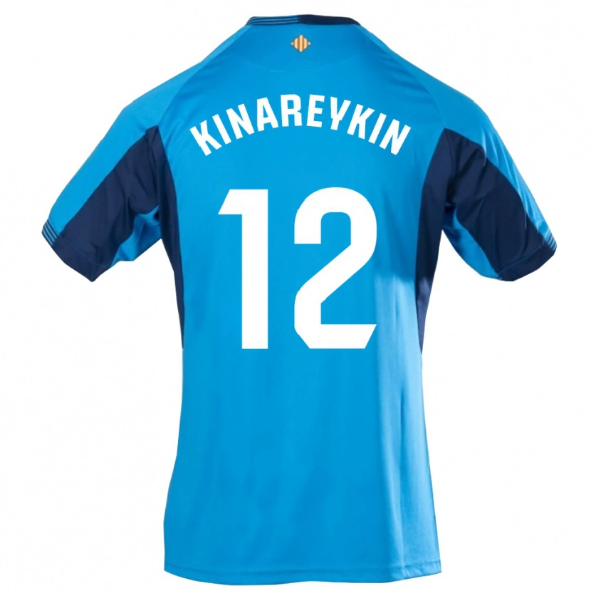 Danxen Heren Yakiv Kinareykin #12 Blauw Wit Keepersshirt 2025/26 T-Shirt België