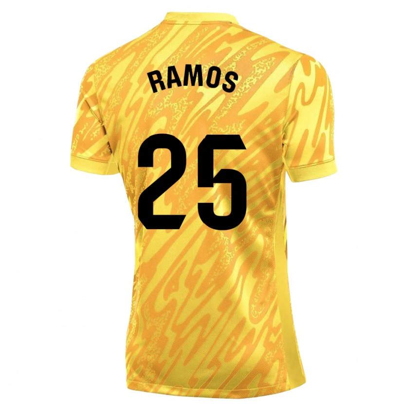 Danxen Heren Alejandro Ramos #25 Geel Zwart Keepersshirt 2025/26 T-Shirt België