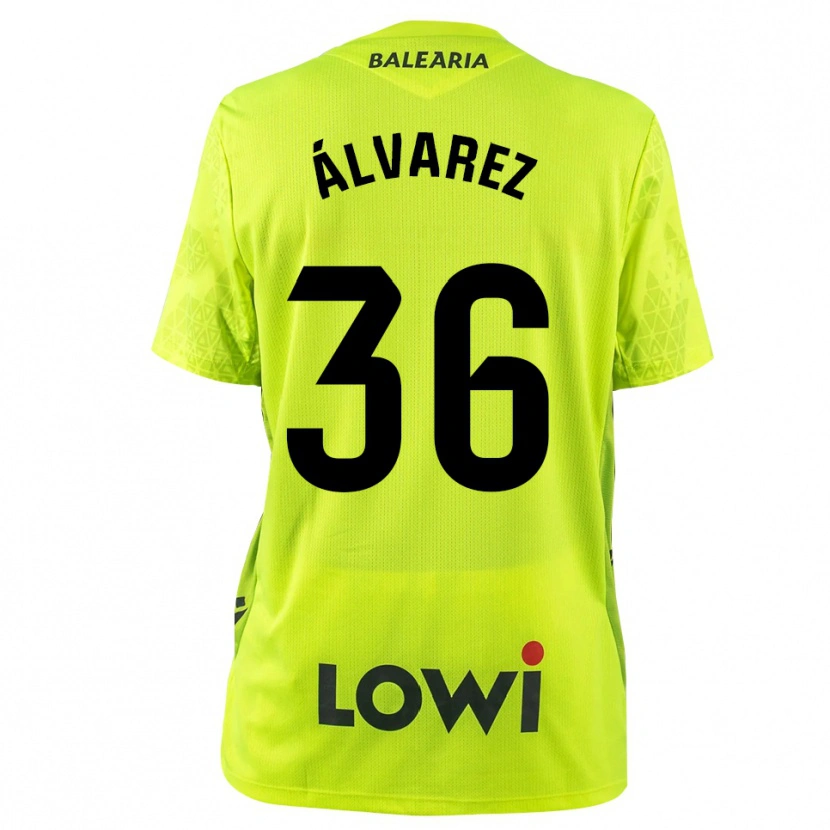 Danxen Heren Anna Álvarez #36 Fluorescerend Groen Zwart Keepersshirt 2025/26 T-Shirt België