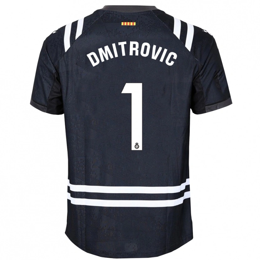 Danxen Heren Marko Dmitrovic #1 Zwart Wit Keepersshirt 2025/26 T-Shirt België