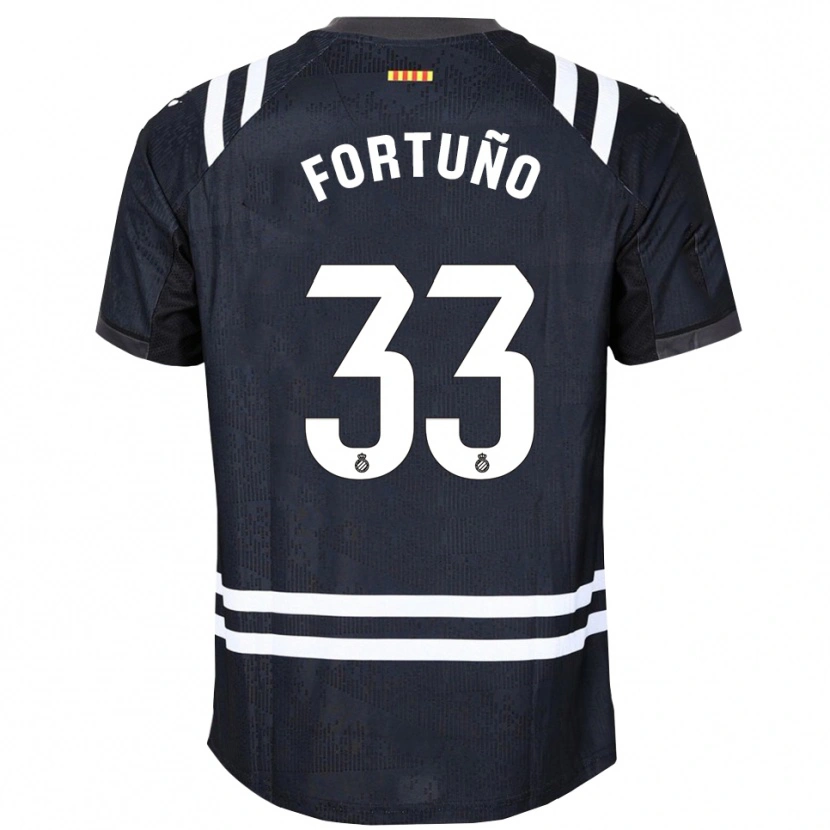 Danxen Heren Ángel Fortuño #33 Zwart Wit Keepersshirt 2025/26 T-Shirt België