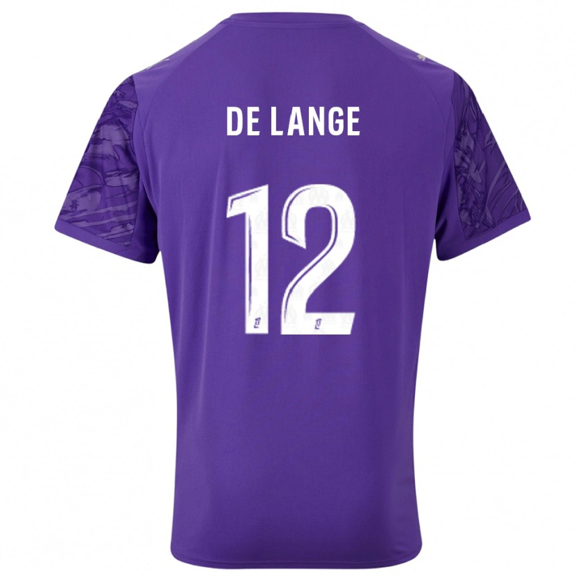 Danxen Heren Jeffrey de Lange #12 Paars Wit Keepersshirt 2025/26 T-Shirt België
