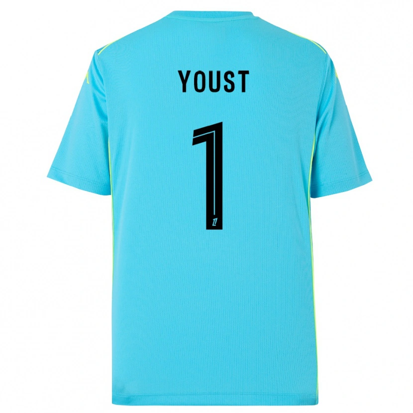 Danxen Heren Matys Youst #1 Hemelsblauw Zwart Keepersshirt 2025/26 T-Shirt België