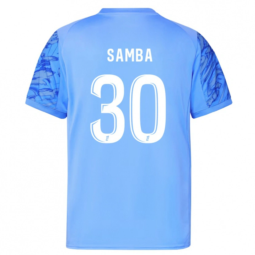 Danxen Heren Brice Samba #30 Blauw Wit Keepersshirt 2025/26 T-Shirt België