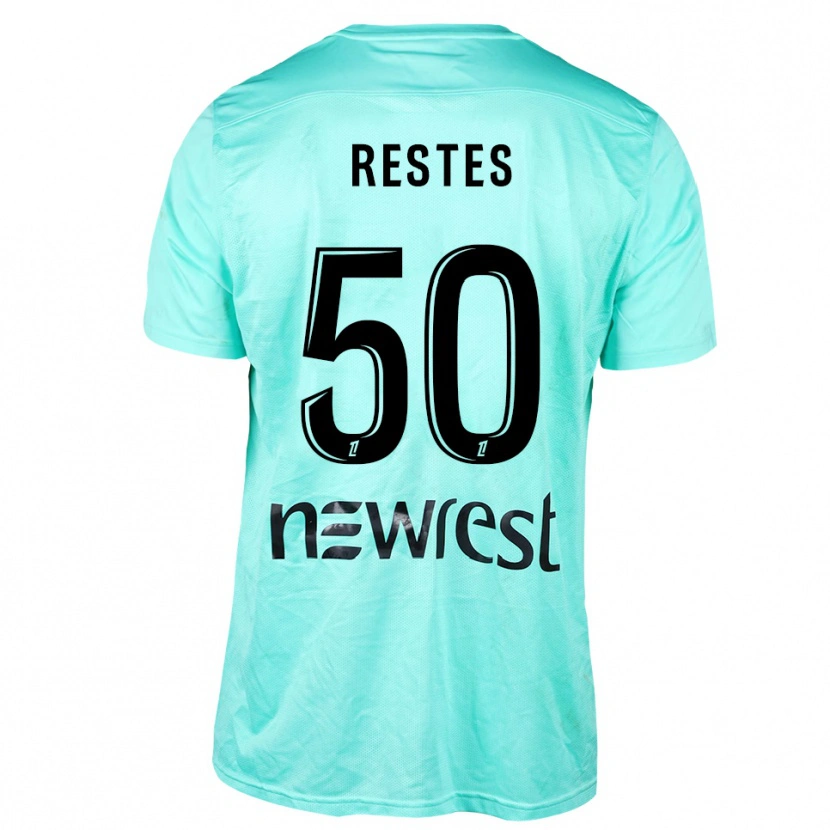 Danxen Heren Guillaume Restes #50 Aqua Zwart Keepersshirt 2025/26 T-Shirt België