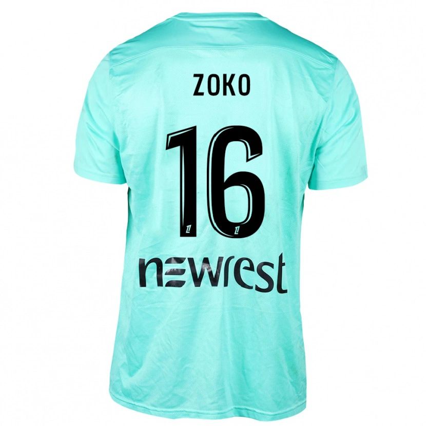 Danxen Heren Nathan Zoko #16 Aqua Zwart Keepersshirt 2025/26 T-Shirt België