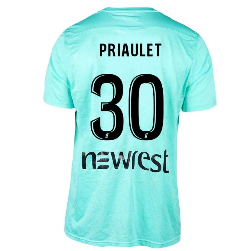 Danxen Heren Anaïs Priaulet #30 Aqua Zwart Keepersshirt 2025/26 T-Shirt België