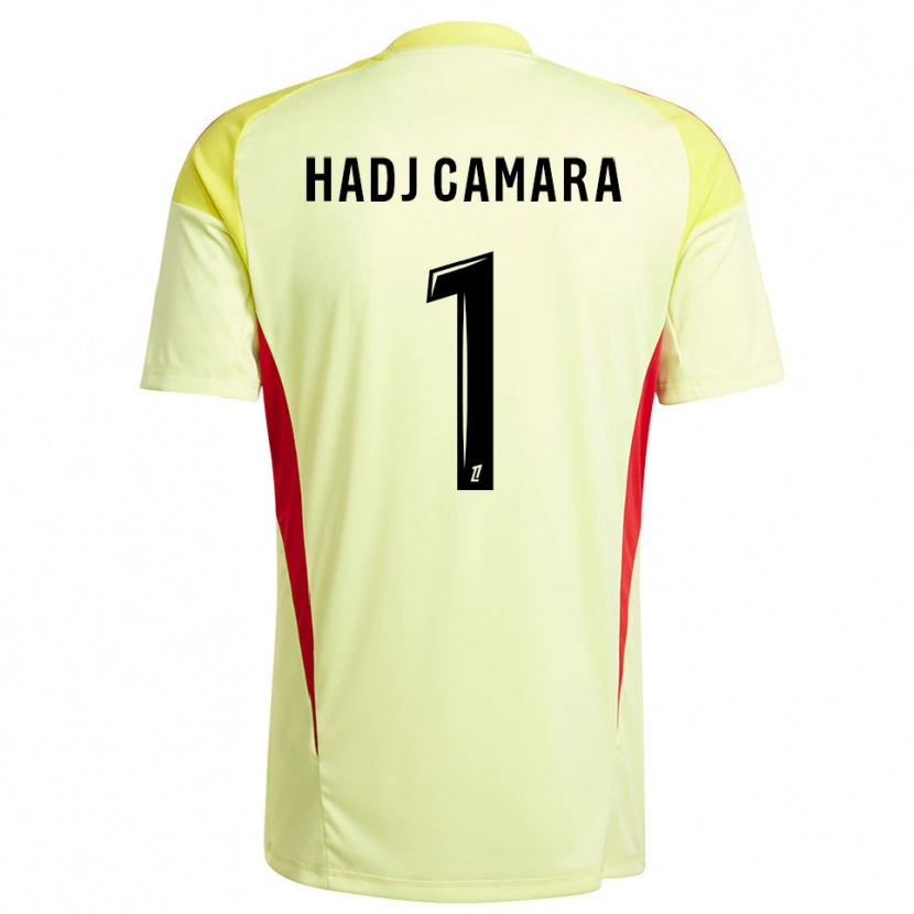Danxen Heren El Hadj Camara #1 Licht Geel Zwart Keepersshirt 2025/26 T-Shirt België