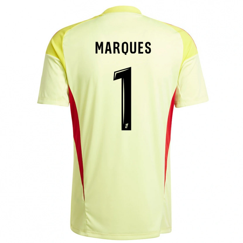 Danxen Heren Inès Marques #1 Licht Geel Zwart Keepersshirt 2025/26 T-Shirt België
