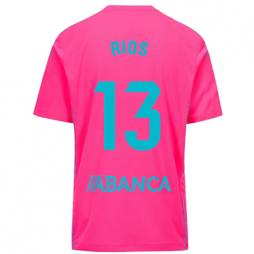 Danxen Heren Hugo Rios #13 Diep Roze Zwart Keepersshirt 2025/26 T-Shirt België