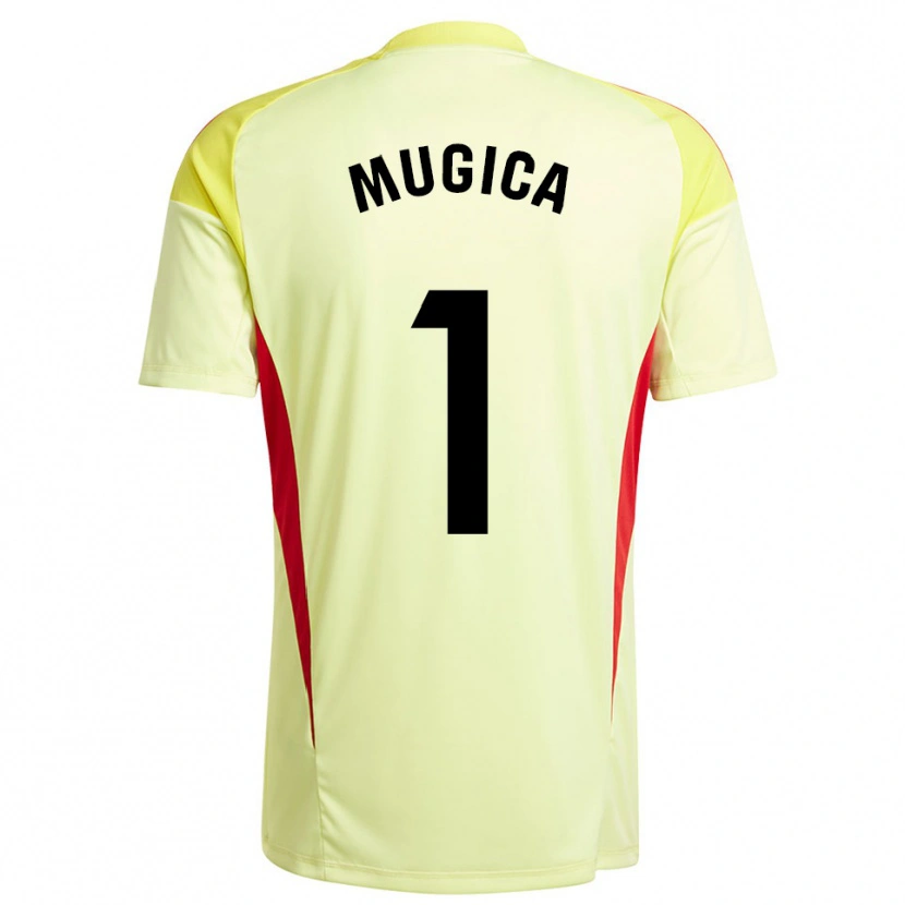 Danxen Heren Juan Múgica #1 Licht Geel Zwart Keepersshirt 2025/26 T-Shirt België