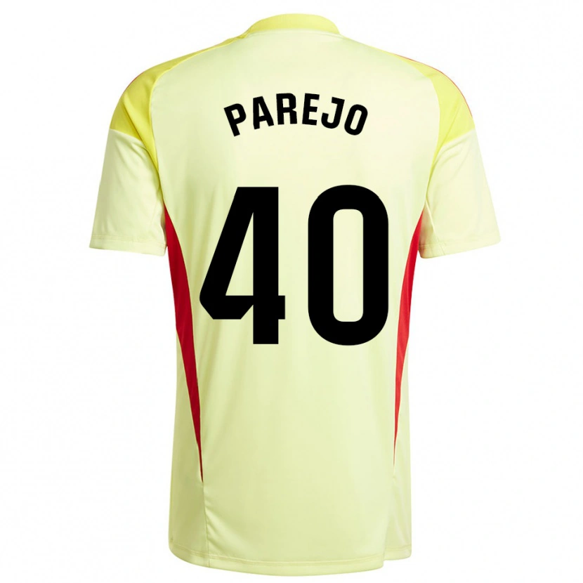 Danxen Heren Jesús Parejo #40 Licht Geel Zwart Keepersshirt 2025/26 T-Shirt België