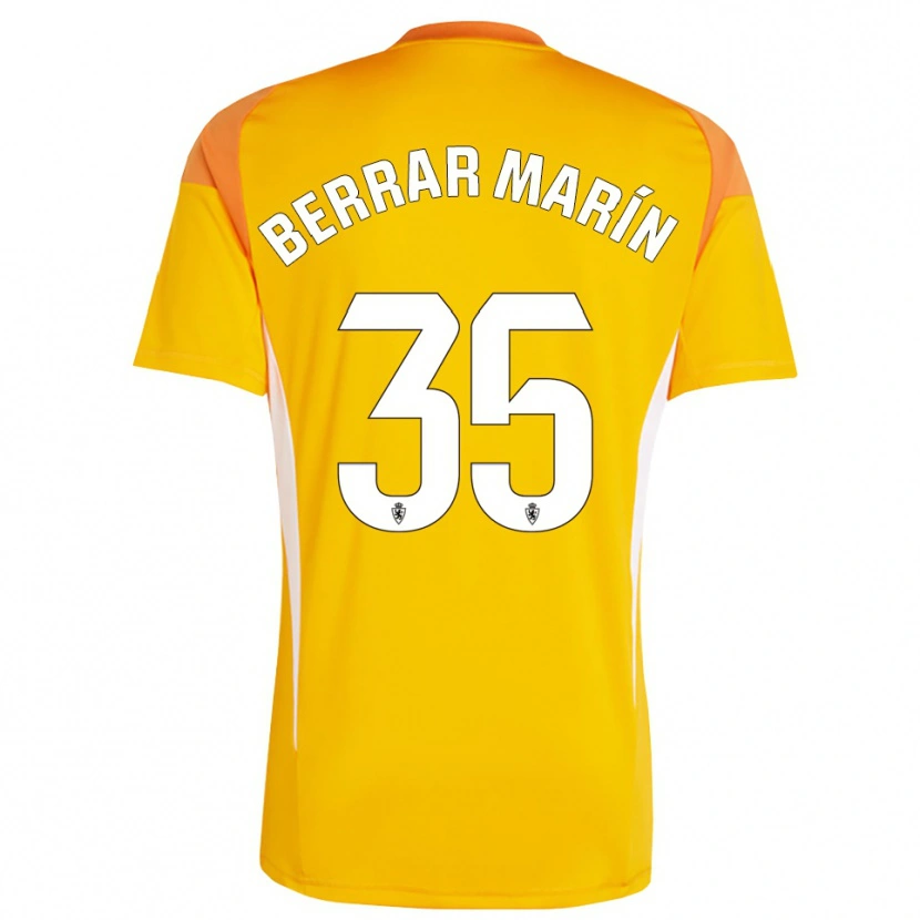 Danxen Heren Sergio Berrar #35 Donker Oranje Geel Keepersshirt 2025/26 T-Shirt België