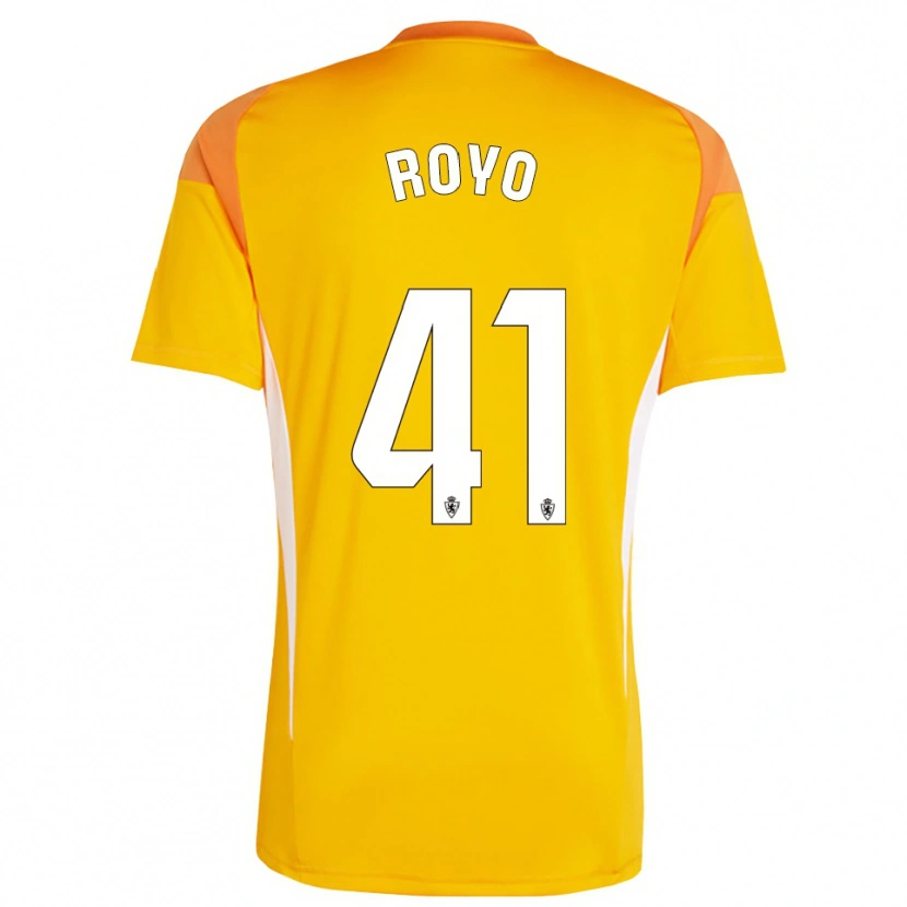 Danxen Heren Eduardo Royo #41 Donker Oranje Geel Keepersshirt 2025/26 T-Shirt België