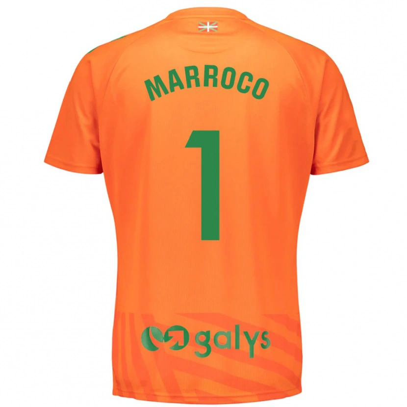 Danxen Heren Marc Marroco #1 Oranje Groen Keepersshirt 2025/26 T-Shirt België