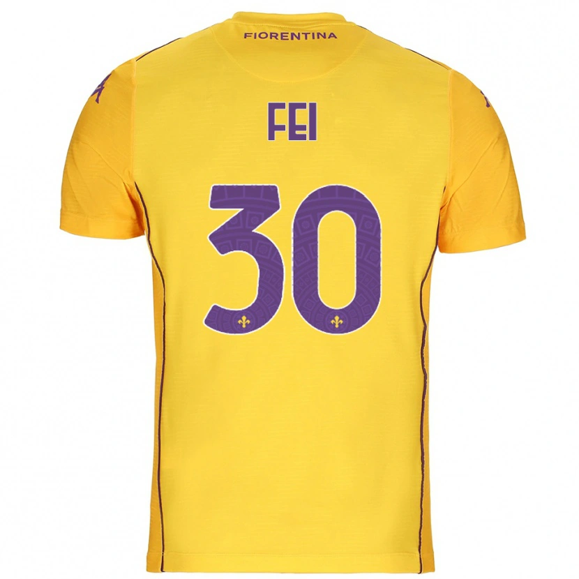 Danxen Heren Gianmaria Fei #30 Oranje Geel Paars Keepersshirt 2025/26 T-Shirt België