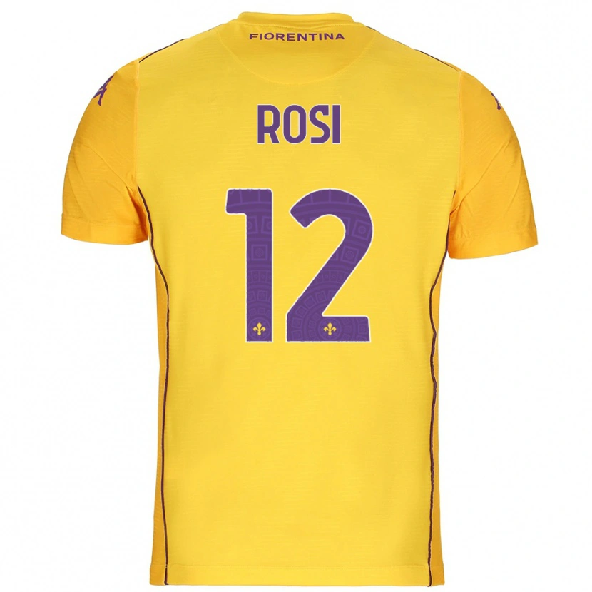 Danxen Heren Ettore Rosi #12 Oranje Geel Paars Keepersshirt 2025/26 T-Shirt België