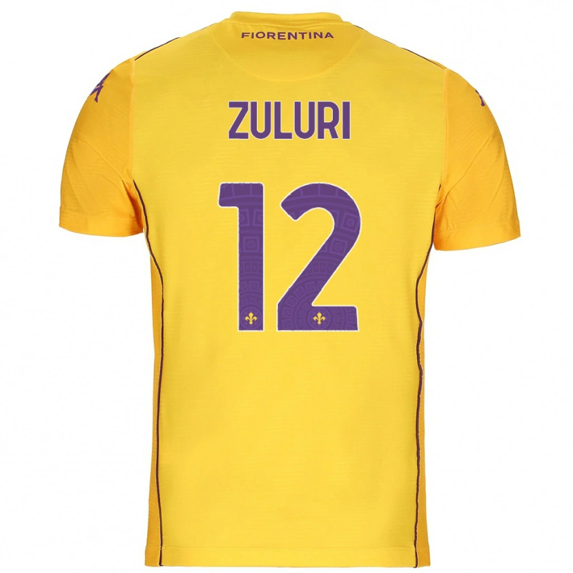 Danxen Heren Athena Zuluri #12 Oranje Geel Paars Keepersshirt 2025/26 T-Shirt België