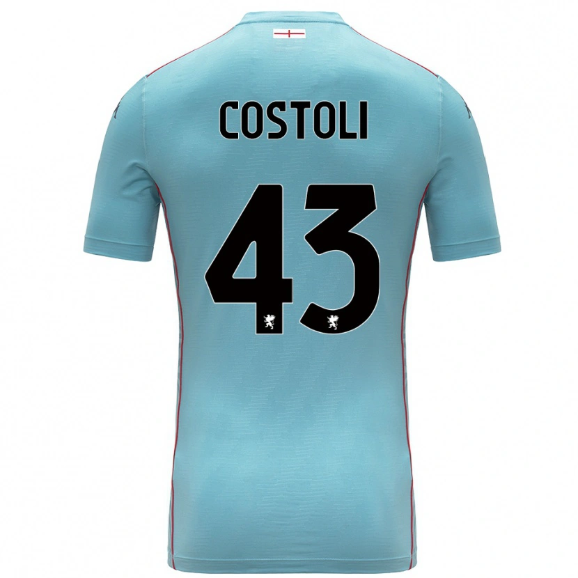 Danxen Heren Lorenzo Costoli #43 Blauw Grijs Keepersshirt 2025/26 T-Shirt België