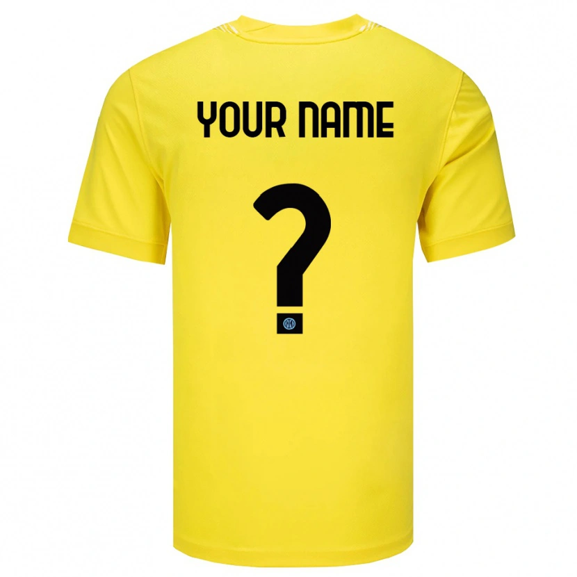 Danxen Heren Inter Milan Licht Geel Zwart Keepersshirt 2025/26 T-Shirt België