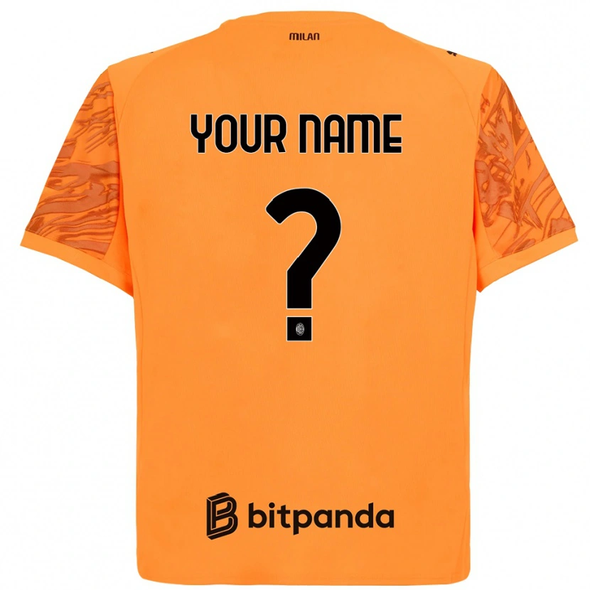 Danxen Heren AC Milan Oranje Geel Zwart Keepersshirt 2025/26 T-Shirt België