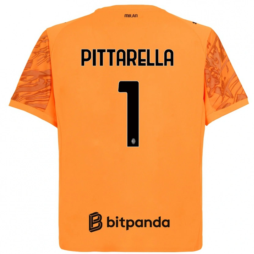 Danxen Heren Matteo Pittarella #1 Oranje Geel Zwart Keepersshirt 2025/26 T-Shirt België