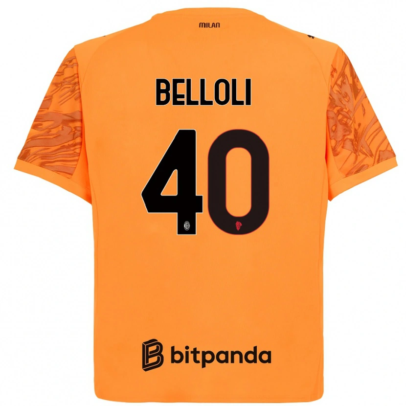 Danxen Heren Sofia Belloli #40 Oranje Geel Zwart Keepersshirt 2025/26 T-Shirt België