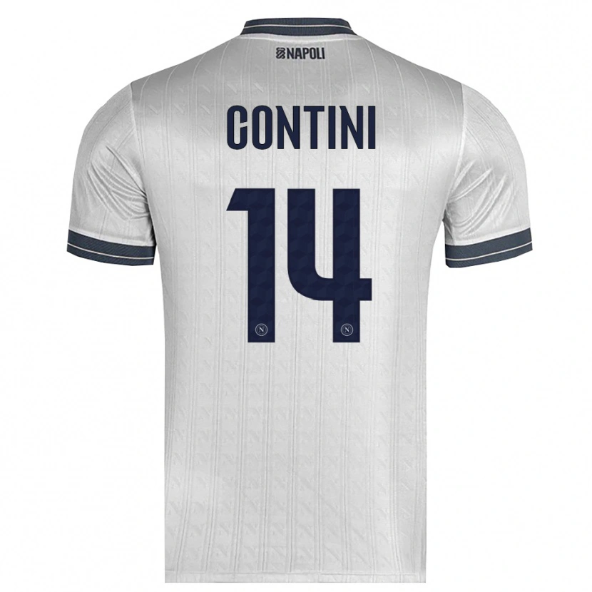 Danxen Heren Nikita Contini #14 Lichtgrijs Keepersshirt 2025/26 T-Shirt België
