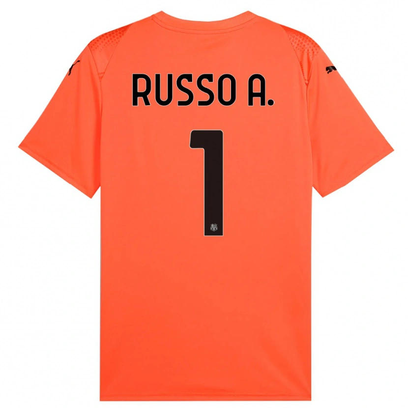 Danxen Heren Alessandro Russo #1 Oranje Zwart Keepersshirt 2025/26 T-Shirt België