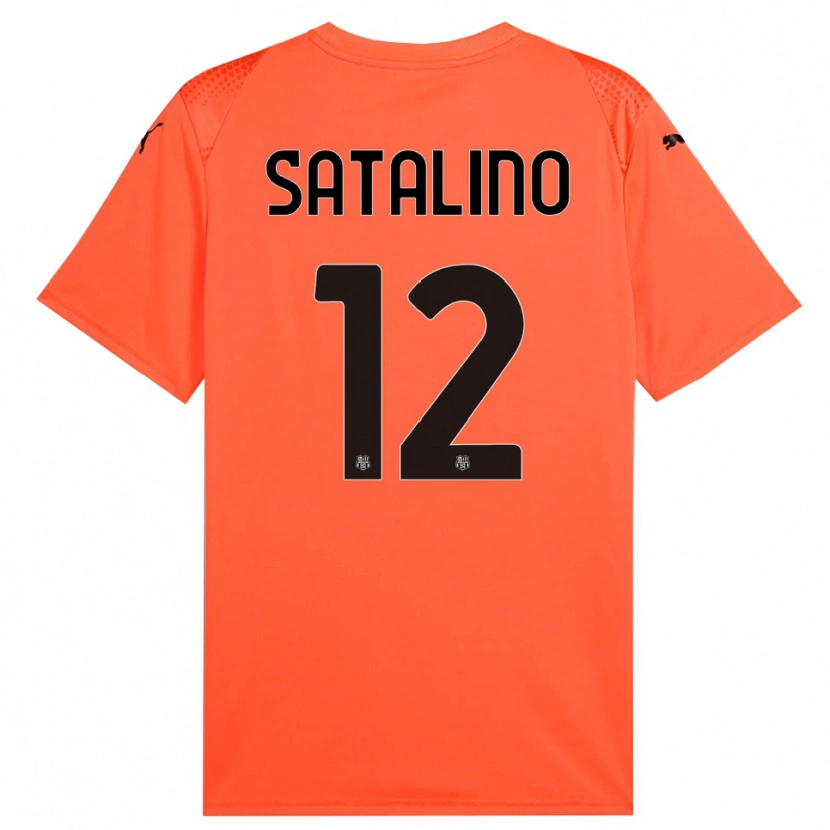 Danxen Heren Giacomo Satalino #12 Oranje Zwart Keepersshirt 2025/26 T-Shirt België
