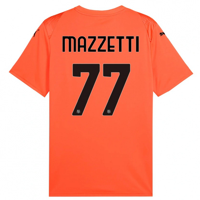 Danxen Heren Riccardo Mazzetti #77 Oranje Zwart Keepersshirt 2025/26 T-Shirt België