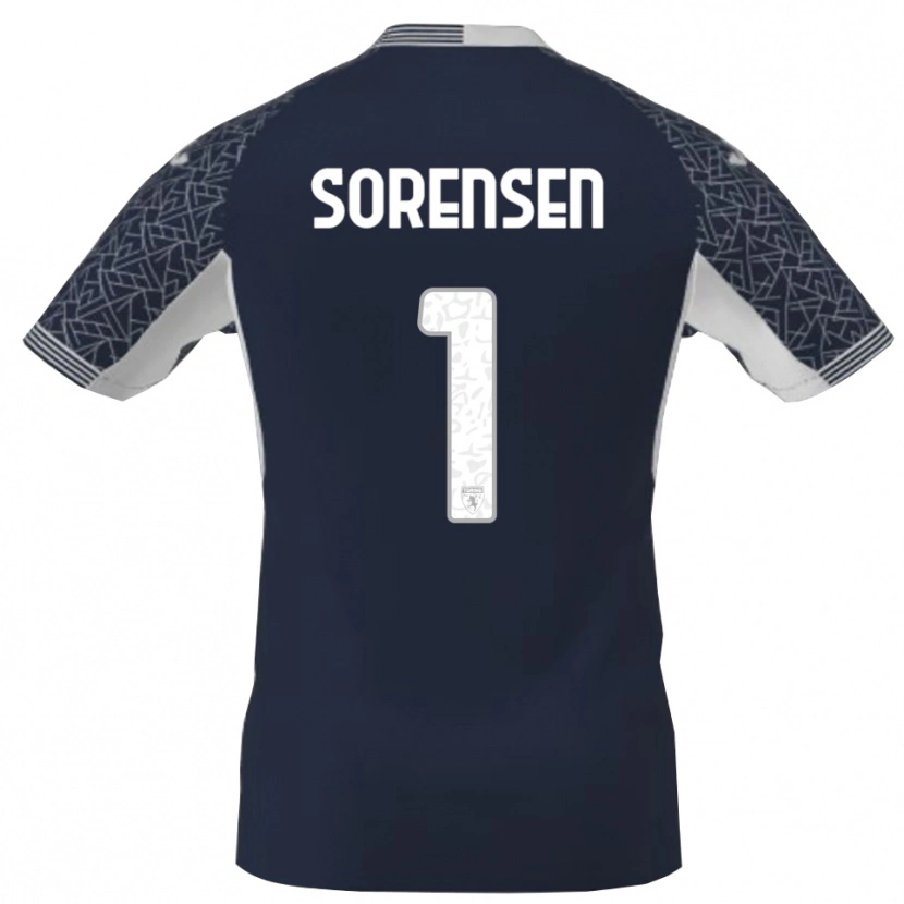 Danxen Heren Ben Sørensen #1 Blauw Zwart Wit Keepersshirt 2025/26 T-Shirt België