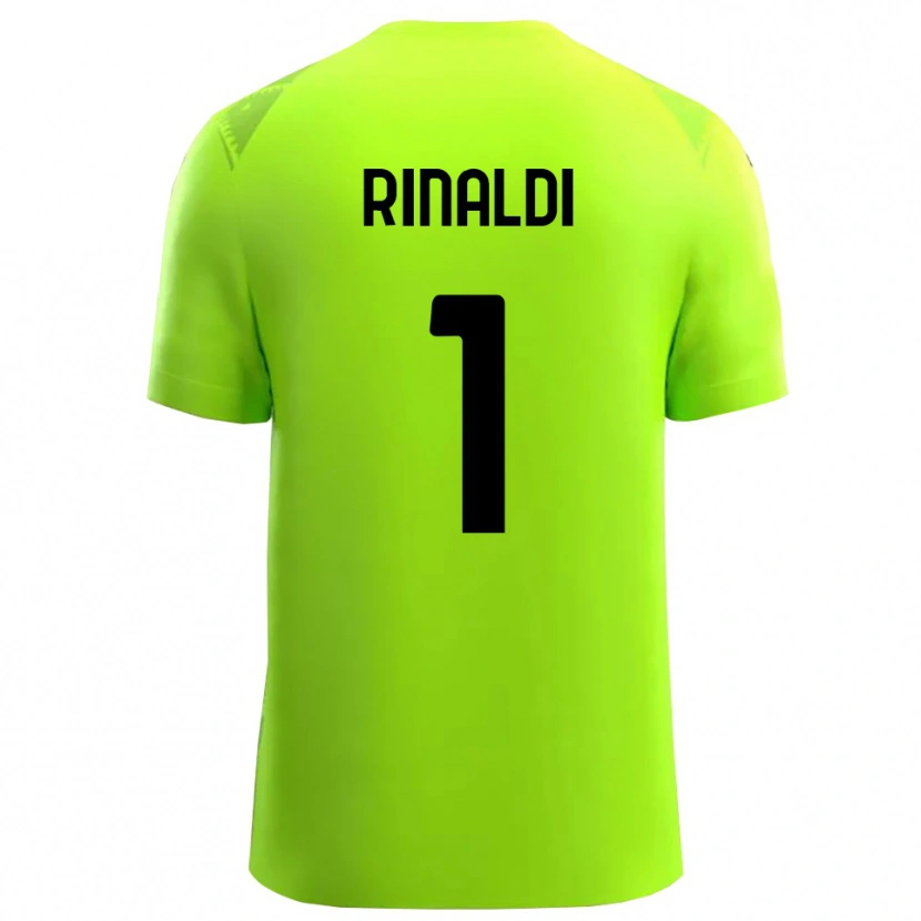 Danxen Heren Filippo Rinaldi #1 Gras Groen Zwart Keepersshirt 2025/26 T-Shirt België