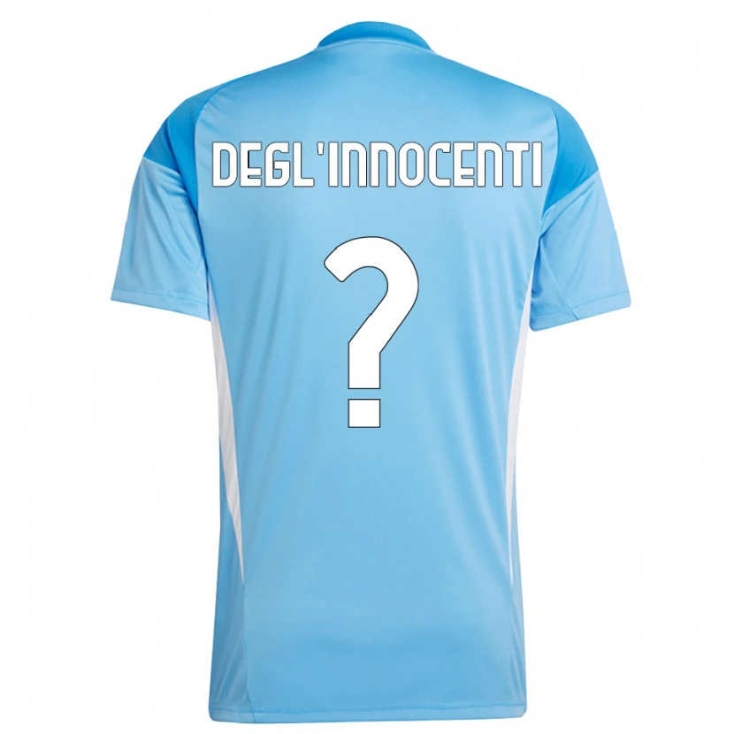 Danxen Heren Luca Degl'Innocenti #0 Hemelsblauw Wit Keepersshirt 2025/26 T-Shirt België