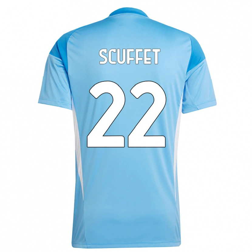 Danxen Heren Simone Scuffet #22 Hemelsblauw Wit Keepersshirt 2025/26 T-Shirt België