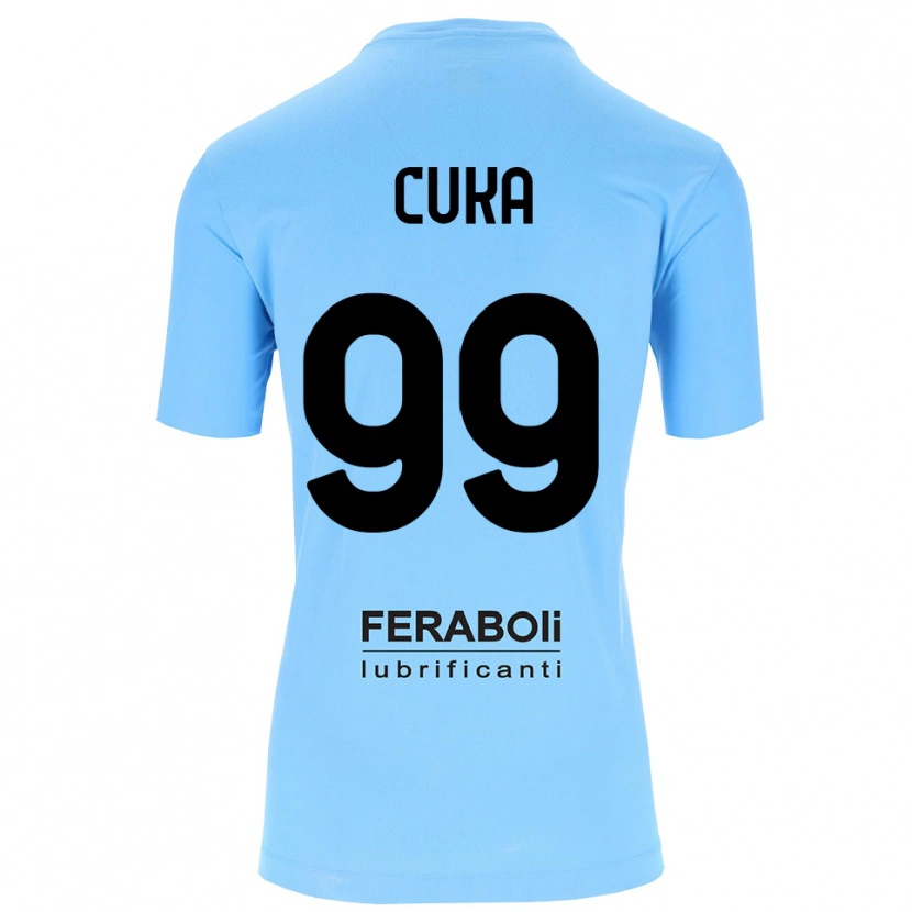 Danxen Heren Samuel Cuka #99 Hemelsblauw Zwart Keepersshirt 2025/26 T-Shirt België