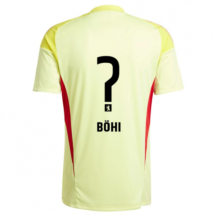 Danxen Heren Nadine Böhi #0 Licht Geel Zwart Keepersshirt 2025/26 T-Shirt België