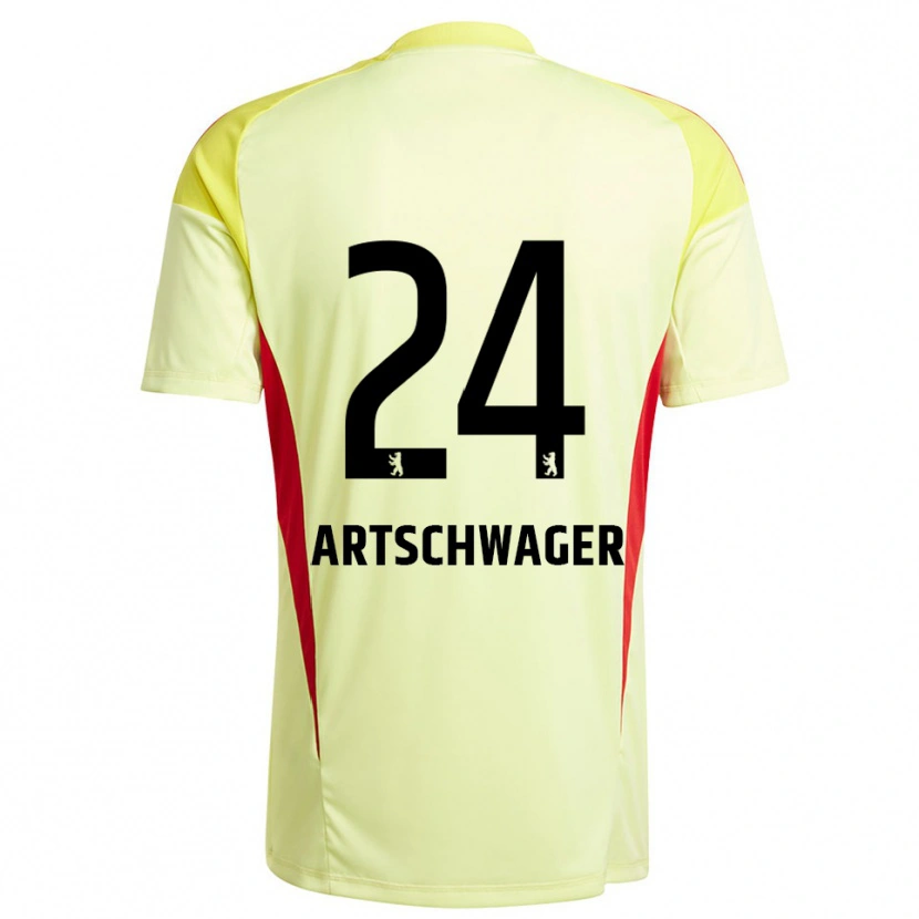 Danxen Heren Finn Artschwager #24 Licht Geel Zwart Keepersshirt 2025/26 T-Shirt België