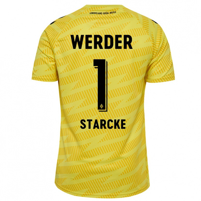 Danxen Heren Bennet Starcke #1 Geel Zwart Keepersshirt 2025/26 T-Shirt België