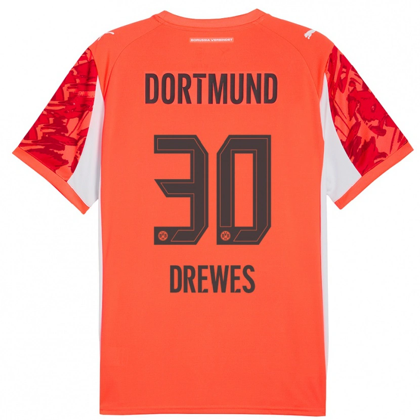 Danxen Heren Patrick Drewes #30 Rood Oranje Keepersshirt 2025/26 T-Shirt België