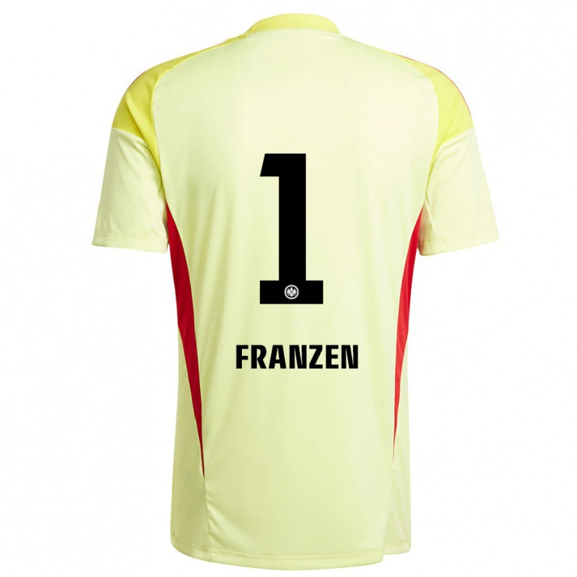 Danxen Heren Marlon Franzen #1 Licht Geel Zwart Keepersshirt 2025/26 T-Shirt België