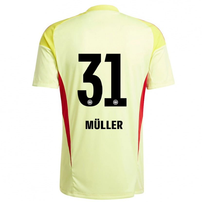 Danxen Heren Laurin Müller #31 Licht Geel Zwart Keepersshirt 2025/26 T-Shirt België