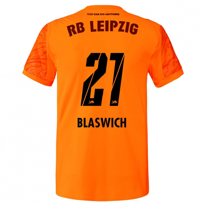 Danxen Heren Janis Blaswich #21 Oranje Rood Keepersshirt 2025/26 T-Shirt België