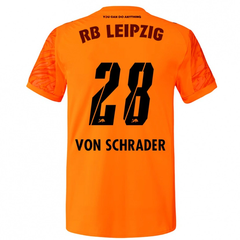 Danxen Heren Lina Von Schrader #28 Oranje Rood Keepersshirt 2025/26 T-Shirt België