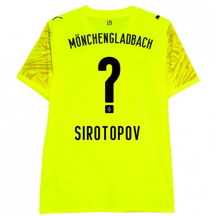 Danxen Heren Artem Sirotopov #0 Geel Zwart Keepersshirt 2025/26 T-Shirt België